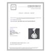 Image 3 : 18K WHITE GOLD DIAMOND PENDANT:2.21 GRAMS/DIAMOND:1.38CT