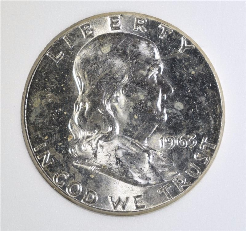 1963 FRANKLIN HALF DOLLAR LVCS CHOICE BU FULL BELL LINE