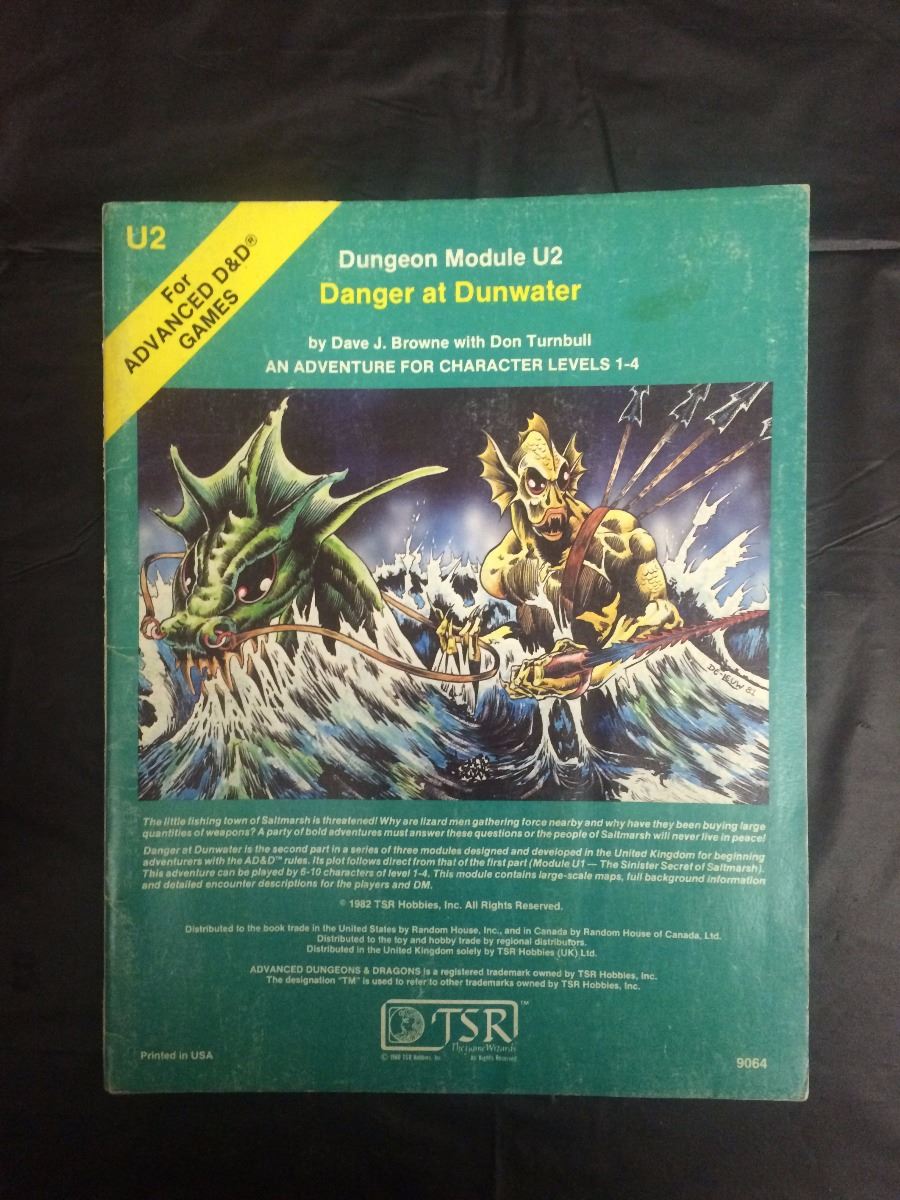 DUNGEON MODULE U2 DANGER AT DUNWATER