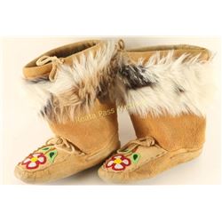 Pair of Northwest Coast Indian Moccasins