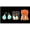 Image 1 : Lot of 3 Pairs Navajo Earrings
