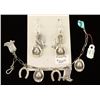 Image 1 : Western Themed Bracelet and Earrings Set