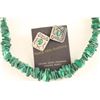 Image 2 : Malachite Necklace & Earrings Set
