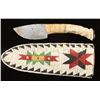 Image 1 : Knife with Beaded Sheath
