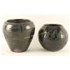 Image 1 : Collection of 2 Blackware Santa Clara Pots