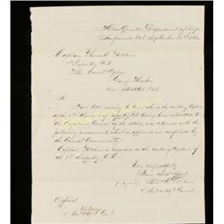 California Civil War Document