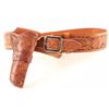 Image 1 : Texas Rangers Tooled Leather Holster Rig