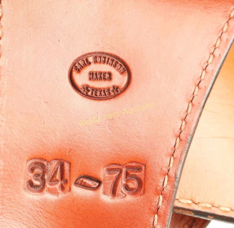 Texas Rangers Tooled Leather Holster Rig