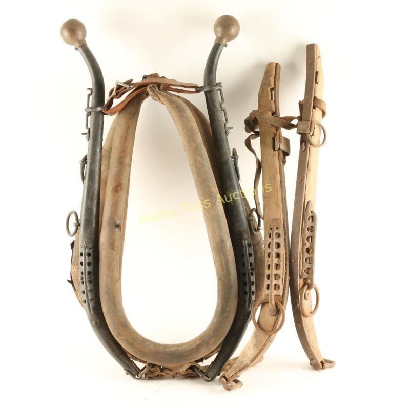 Antique Horse Collar with 2 Hanes