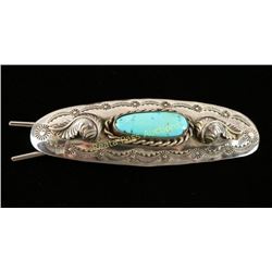 Sterling & Turquoise Barrette