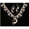 Image 2 : Sterling Kokopelli Necklace & Earrings Set