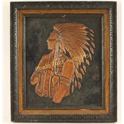Indian Chief Embossed Art Piece