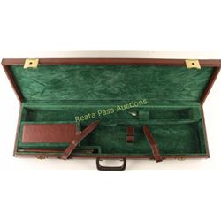 Emmebi Leather Wrapped U/O Shotgun Case