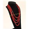 Image 1 : Coral 32 Strand Necklace