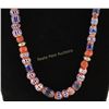 Image 2 : Cobalt Chevron Trade Bead Necklace