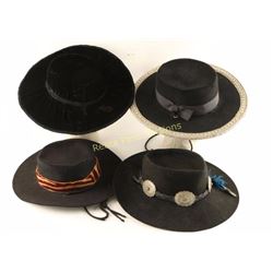 Lot of 4 Hats
