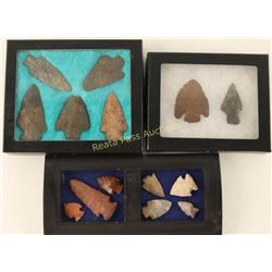 Lot of 3 Arrowhead Displays