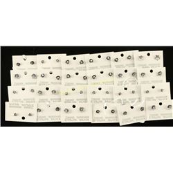 Lot of 24 Indian Handmade Silver Earrings