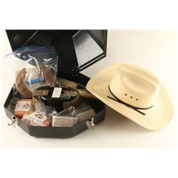 Cowboy Hat Carrying Case & Larry Mayhan's Hat