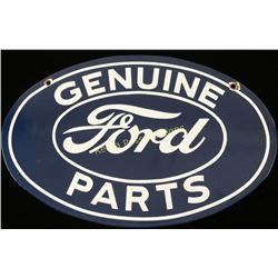 Vintage Genuine Ford Parts Porcelain Sign