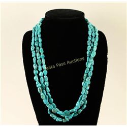 Navajo 3 Strand Turquoise Necklace
