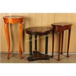 Lot of 3 Small Side Tables
