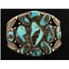Image 1 : Pre 1940's Turquoise Cluster Bracelet