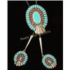 Image 1 : Coral & Turquoise Bolo