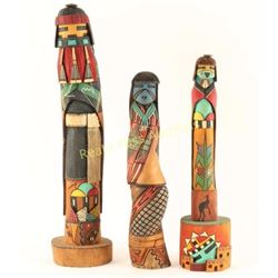 Lot of 3 Kachinas