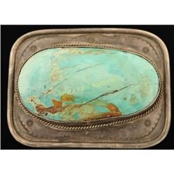 Large Turquoise Belt Buckle