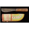 Image 2 : Indian Trade Knife & Beaded Scabbard