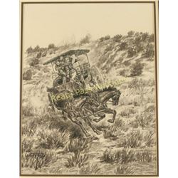 Original Pencil on Paper by Will James