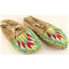 Image 2 : Pair of Plains Indians Beaded Moccasins