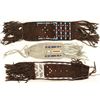 Image 1 : Lot of 3 Beaded Suede Pipe Bags