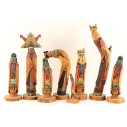 Lot of 8 Kachinas