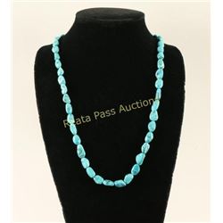 Single Strand Sleeping Beauty Turquoise Necklace