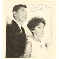 Black & White Photograph of Nancy & Ronald Reagan