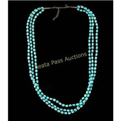 Navajo 3 Strand Turquoise Necklace