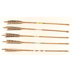 Lot of 5 Native American Arrows