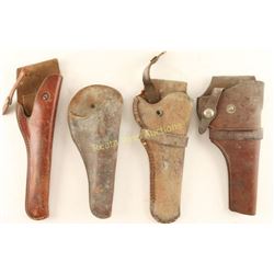 Lot of 4 Leather Holsters