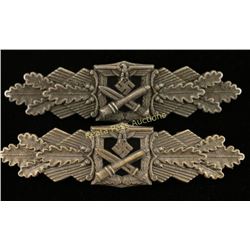 Lot of 2 German WWII Combat Clasps