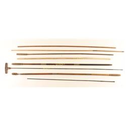 Lot of Vintage Cleaning Rods