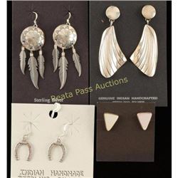 4 Pairs Indian Made Earrings