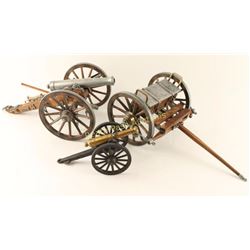 Collection of 2 Miniature Cannons