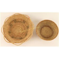 Collection of 2 Northern Plains Type Baskets