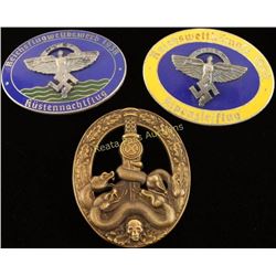 Collection of 3 WWII German Badges
