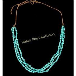 Navajo 3 Strand Turquoise Necklace