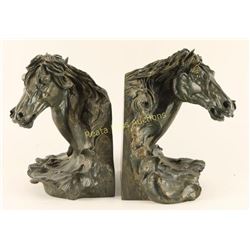 Pair of Horsehead Bookends
