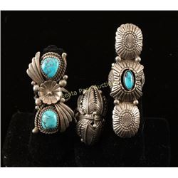 Lot of 3 Vintage Sterling Silver Rings