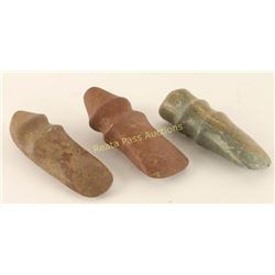Lot of 3 Stone Axe Heads